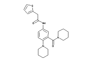 N-[3-(piperidine-1-carbonyl)-4-piperidino-phenyl]-2-(2-thienyl)acetamide