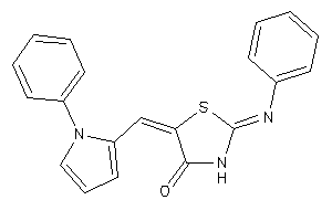 2-phenylimino-5-[(1-phenylpyrrol-2-yl)methylene]thiazolidin-4-one
