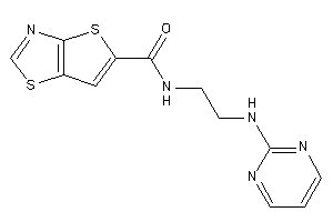Image of N-[2-(2-pyrimidylamino)ethyl]thieno[2,3-d]thiazole-5-carboxamide