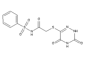N-besyl-2-[(3,5-diketo-2H-1,2,4-triazin-6-yl)thio]acetamide