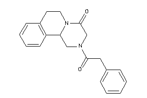 2-(2-phenylacetyl)-3,6,7,11b-tetrahydro-1H-pyrazino[2,1-a]isoquinolin-4-one