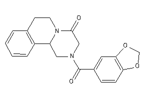 Image of 2-piperonyloyl-3,6,7,11b-tetrahydro-1H-pyrazino[2,1-a]isoquinolin-4-one