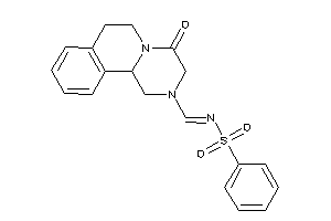 Image of N-[(4-keto-3,6,7,11b-tetrahydro-1H-pyrazino[2,1-a]isoquinolin-2-yl)methylene]benzenesulfonamide