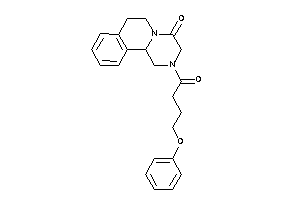 Image of 2-(4-phenoxybutanoyl)-3,6,7,11b-tetrahydro-1H-pyrazino[2,1-a]isoquinolin-4-one