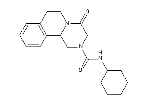 Image of N-cyclohexyl-4-keto-3,6,7,11b-tetrahydro-1H-pyrazino[2,1-a]isoquinoline-2-carboxamide