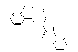 Image of 4-keto-N-phenyl-3,6,7,11b-tetrahydro-1H-pyrazino[2,1-a]isoquinoline-2-carboxamide