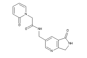 Image of N-[(5-keto-6,7-dihydropyrrolo[3,4-b]pyridin-3-yl)methyl]-2-(2-keto-1-pyridyl)acetamide