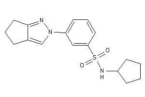 N-cyclopentyl-3-(5,6-dihydro-4H-cyclopenta[c]pyrazol-2-yl)benzenesulfonamide