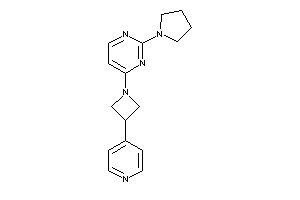 4-[3-(4-pyridyl)azetidin-1-yl]-2-pyrrolidino-pyrimidine