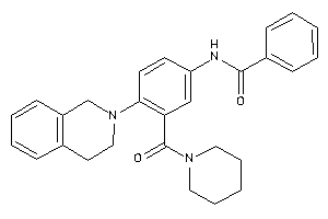 N-[4-(3,4-dihydro-1H-isoquinolin-2-yl)-3-(piperidine-1-carbonyl)phenyl]benzamide