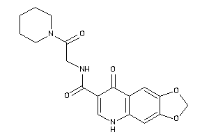 8-keto-N-(2-keto-2-piperidino-ethyl)-5H-[1,3]dioxolo[4,5-g]quinoline-7-carboxamide