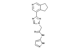N-(1H-pyrazol-5-yl)-2-[5-(2-pyrindan-4-yl)tetrazol-2-yl]acetamide