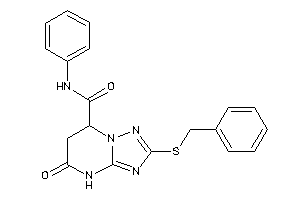2-(benzylthio)-5-keto-N-phenyl-6,7-dihydro-4H-[1,2,4]triazolo[1,5-a]pyrimidine-7-carboxamide