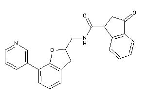 3-keto-N-[[7-(3-pyridyl)coumaran-2-yl]methyl]indane-1-carboxamide