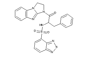 Image of N-[1-benzyl-2-(1,2-dihydroimidazo[1,2-a]benzimidazol-3-yl)-2-keto-ethyl]piazthiole-4-sulfonamide