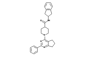 N-indan-2-yl-1-(2-phenyl-6,7-dihydro-5H-cyclopenta[d]pyrimidin-4-yl)isonipecotamide