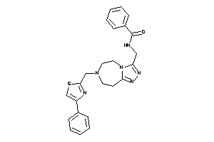 Image of N-[[7-[(4-phenylthiazol-2-yl)methyl]-5,6,8,9-tetrahydro-[1,2,4]triazolo[3,4-g][1,4]diazepin-3-yl]methyl]benzamide