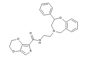 Image of N-[2-(2-phenyl-3,5-dihydro-2H-1,4-benzoxazepin-4-yl)ethyl]-2,3-dihydrothieno[3,4-b][1,4]dioxine-5-carboxamide