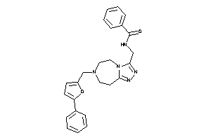 N-[[7-[(5-phenyl-2-furyl)methyl]-5,6,8,9-tetrahydro-[1,2,4]triazolo[3,4-g][1,4]diazepin-3-yl]methyl]benzamide
