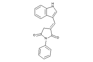 Image of 3-(1H-indol-3-ylmethylene)-1-phenyl-pyrrolidine-2,5-quinone