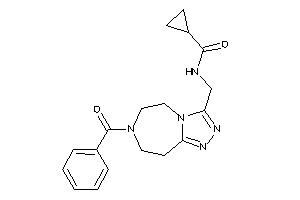 N-[(7-benzoyl-5,6,8,9-tetrahydro-[1,2,4]triazolo[3,4-g][1,4]diazepin-3-yl)methyl]cyclopropanecarboxamide