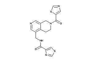 N-[[7-(thiazole-5-carbonyl)-6,8-dihydro-5H-2,7-naphthyridin-4-yl]methyl]thiazole-4-carboxamide