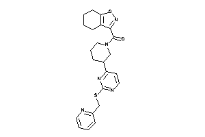 Image of [3-[2-(2-pyridylmethylthio)pyrimidin-4-yl]piperidino]-(4,5,6,7-tetrahydroindoxazen-3-yl)methanone