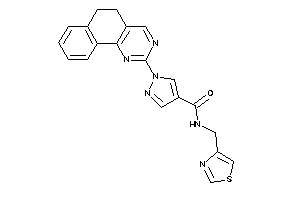 Image of 1-(5,6-dihydrobenzo[h]quinazolin-2-yl)-N-(thiazol-4-ylmethyl)pyrazole-4-carboxamide