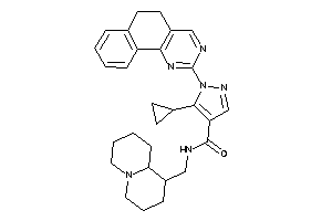5-cyclopropyl-1-(5,6-dihydrobenzo[h]quinazolin-2-yl)-N-(quinolizidin-1-ylmethyl)pyrazole-4-carboxamide