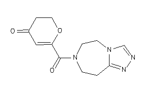 6-(5,6,8,9-tetrahydro-[1,2,4]triazolo[3,4-g][1,4]diazepine-7-carbonyl)-2,3-dihydropyran-4-one