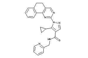 5-cyclopropyl-1-(5,6-dihydrobenzo[h]quinazolin-2-yl)-N-(2-pyridylmethyl)pyrazole-4-carboxamide