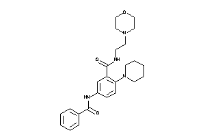 5-benzamido-N-(2-morpholinoethyl)-2-piperidino-benzamide