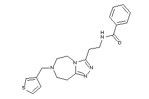 N-[2-[7-(3-thenyl)-5,6,8,9-tetrahydro-[1,2,4]triazolo[3,4-g][1,4]diazepin-3-yl]ethyl]benzamide