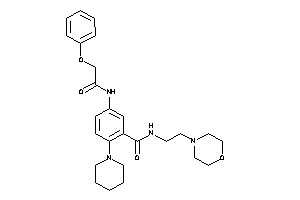 N-(2-morpholinoethyl)-5-[(2-phenoxyacetyl)amino]-2-piperidino-benzamide