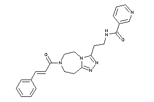 Image of N-[2-(7-cinnamoyl-5,6,8,9-tetrahydro-[1,2,4]triazolo[3,4-g][1,4]diazepin-3-yl)ethyl]nicotinamide