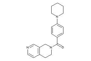 3,4-dihydro-1H-2,7-naphthyridin-2-yl-(4-piperidinophenyl)methanone