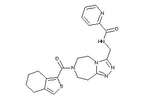 Image of N-[[7-(4,5,6,7-tetrahydroisobenzothiophene-1-carbonyl)-5,6,8,9-tetrahydro-[1,2,4]triazolo[3,4-g][1,4]diazepin-3-yl]methyl]picolinamide