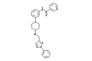 N-[3-[4-[(2-phenyltriazol-4-yl)methylamino]piperidino]phenyl]nicotinamide