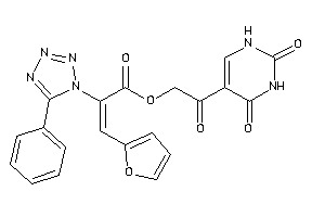 3-(2-furyl)-2-(5-phenyltetrazol-1-yl)acrylic Acid [2-(2,4-diketo-1H-pyrimidin-5-yl)-2-keto-ethyl] Ester