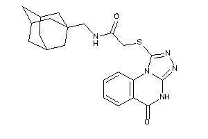 Image of N-(1-adamantylmethyl)-2-[(5-keto-4H-[1,2,4]triazolo[4,3-a]quinazolin-1-yl)thio]acetamide