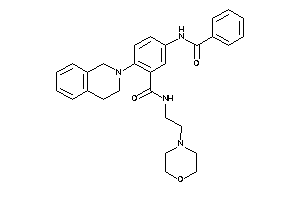 5-benzamido-2-(3,4-dihydro-1H-isoquinolin-2-yl)-N-(2-morpholinoethyl)benzamide