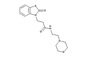 3-(2-keto-1,3-benzothiazol-3-yl)-N-(2-morpholinoethyl)propionamide