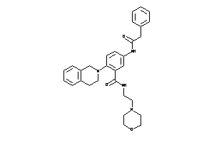 2-(3,4-dihydro-1H-isoquinolin-2-yl)-N-(2-morpholinoethyl)-5-[(2-phenylacetyl)amino]benzamide