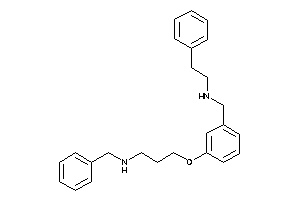 Image of Benzyl-[3-[3-[(phenethylamino)methyl]phenoxy]propyl]amine
