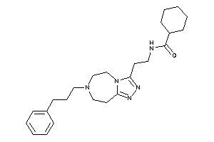 N-[2-[7-(3-phenylpropyl)-5,6,8,9-tetrahydro-[1,2,4]triazolo[3,4-g][1,4]diazepin-3-yl]ethyl]cyclohexanecarboxamide