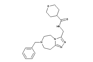 Image of N-[(7-benzyl-5,6,8,9-tetrahydro-[1,2,4]triazolo[3,4-g][1,4]diazepin-3-yl)methyl]tetrahydropyran-4-carboxamide