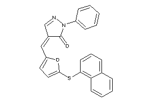 4-[[5-(1-naphthylthio)-2-furyl]methylene]-2-phenyl-2-pyrazolin-3-one