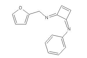 Image of 2-furfuryl-(4-phenyliminocyclobut-2-en-1-ylidene)amine