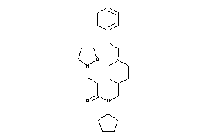 Image of N-cyclopentyl-3-isoxazolidin-2-yl-N-[(1-phenethyl-4-piperidyl)methyl]propionamide