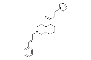 Image of 1-(6-cinnamyl-2,3,4,4a,5,7,8,8a-octahydro-1,6-naphthyridin-1-yl)-3-(2-thienyl)propan-1-one